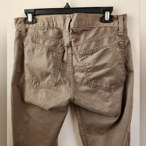 Rag & Bone‎ Men's Standard Issue Fit 2 Slim Leg Distrsd Grey 100% Cotton Size 30 - Picture 9 of 13